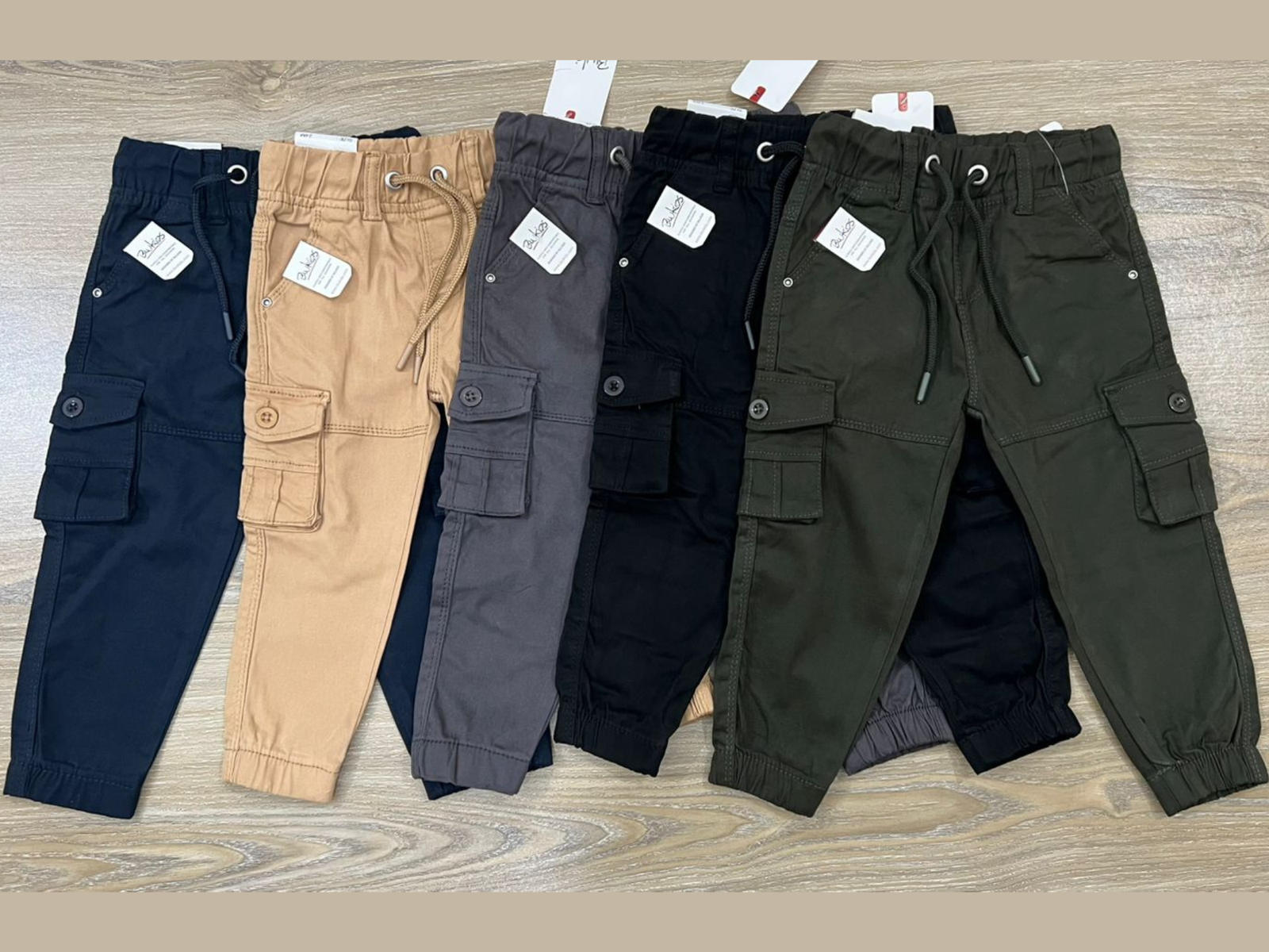 Premium quality stylish cargo jogger pants for boys aged 4 to 14.