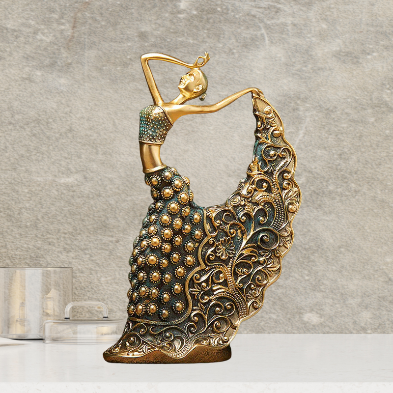 Modern Dancer Sculpture – Elegant Resin Home Decor Accent